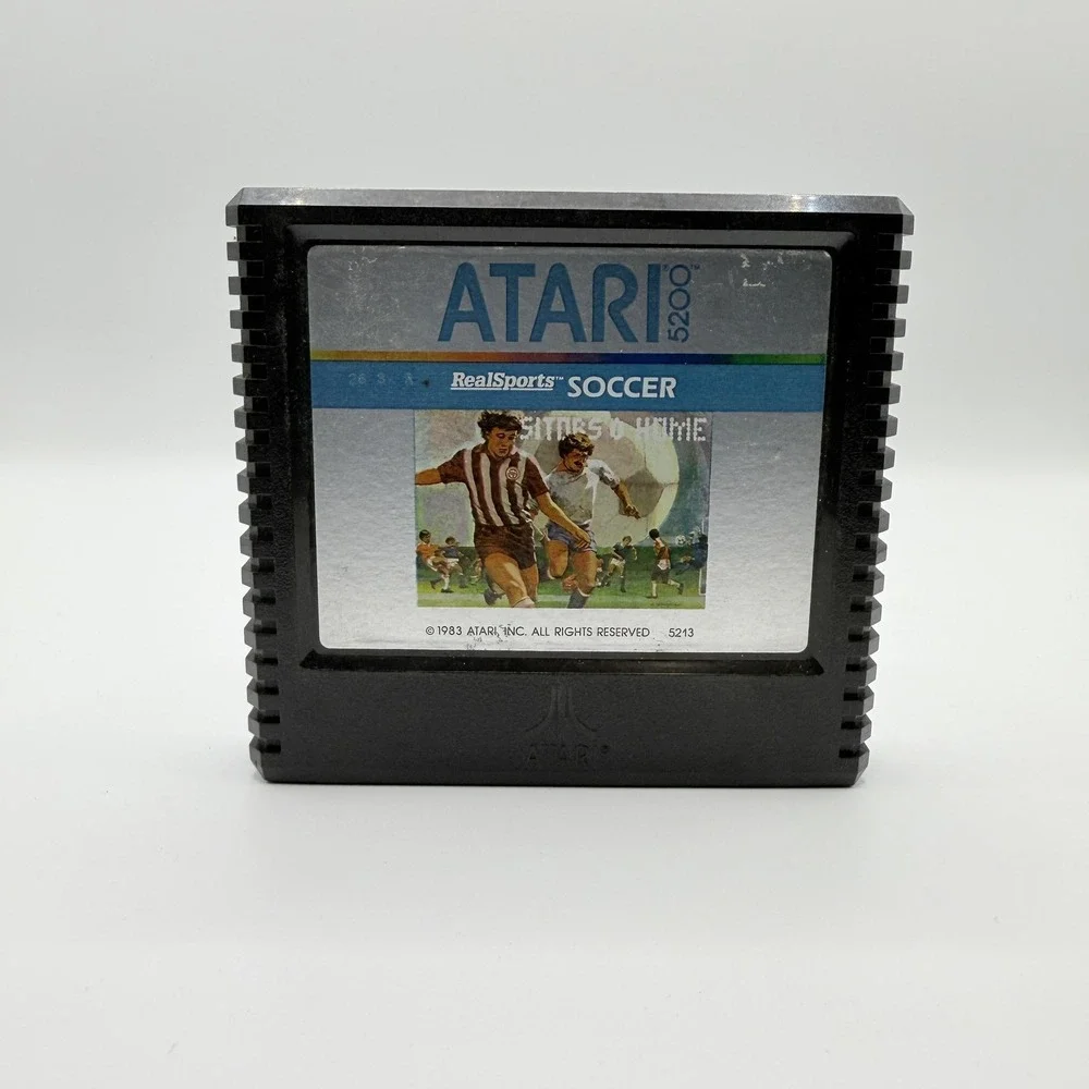 RealSports Soccer Atari 5200 Game Atari‎ NTSC-U/C 1983 Black Cartridge Only